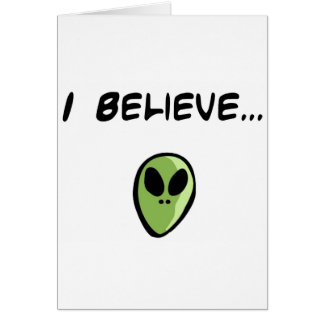 I Believe in Aliens Cards