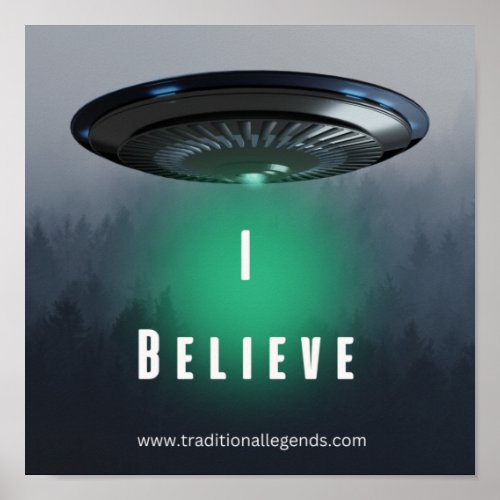I Believe In Aliens Poster