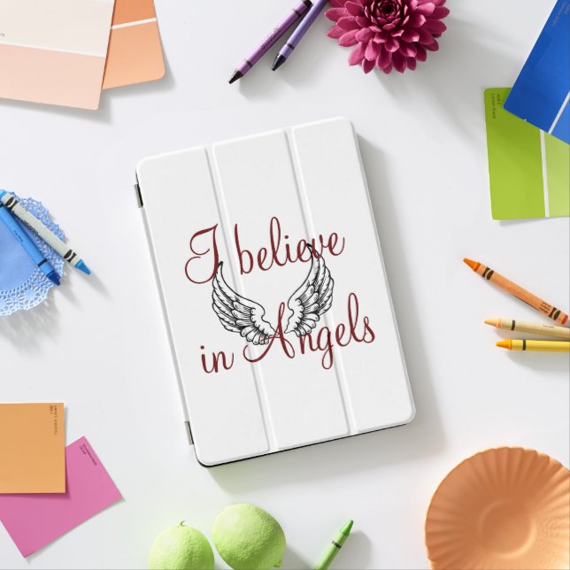 I Believe in Angels iPad Pro Cover (Desk)