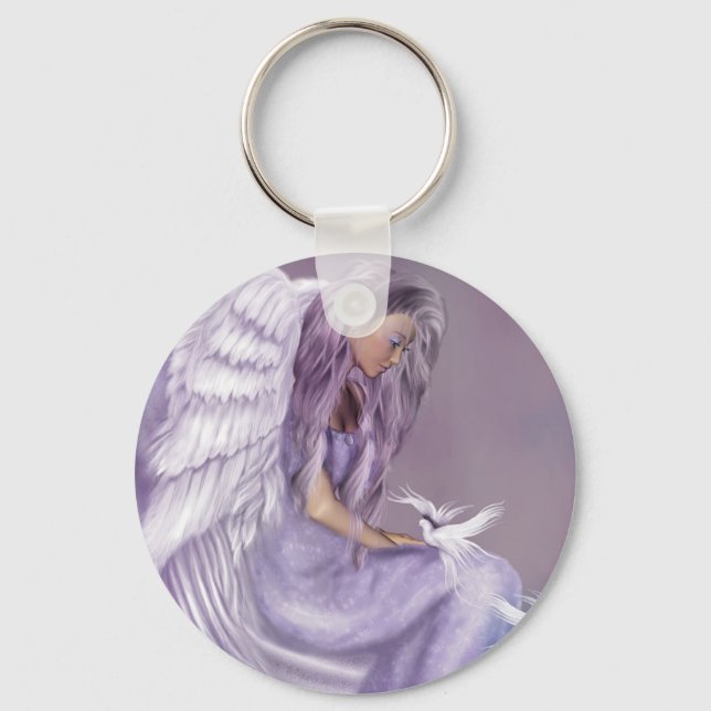 I Believe In Angels Keychain (Front)