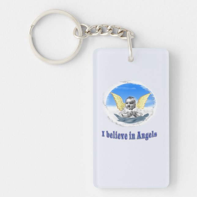I believe in angels keychain (Front)