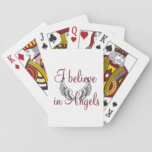 I Believe in Angels Playing Cards