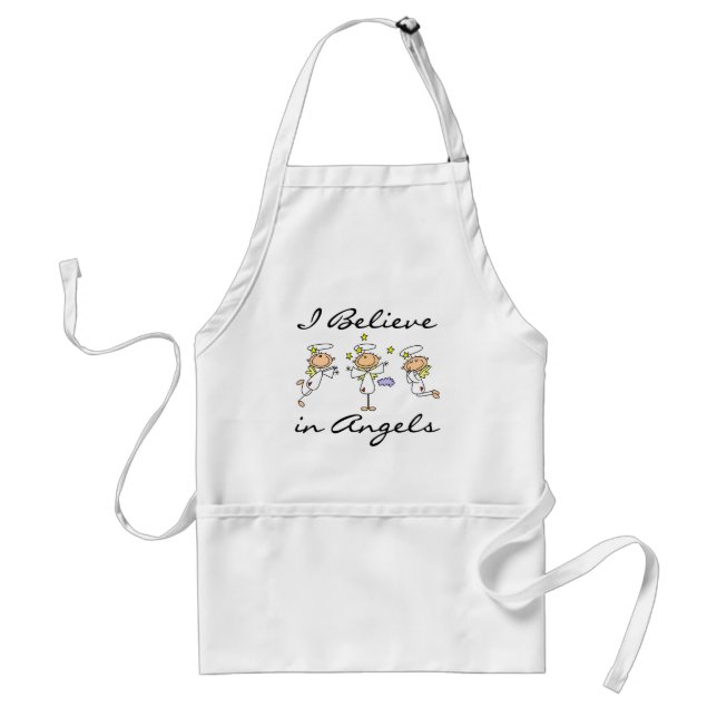 I Believe in Angels T-shirts and Gifts Adult Apron (Front)