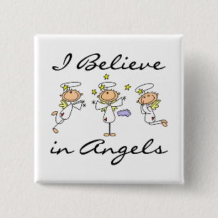 I Believe in Angels T-shirts and Gifts Pinback Button