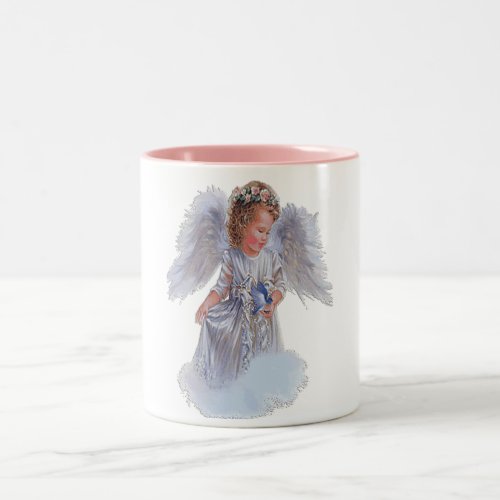 I believe in Angels Two_Tone Coffee Mug
