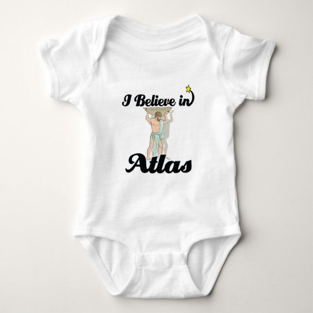 i believe in Atlas Baby Bodysuit (Front)