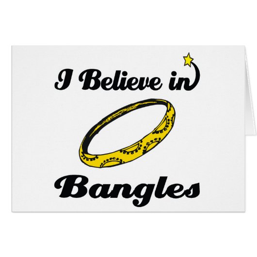 i believe in bangles cards (Front Horizontal)