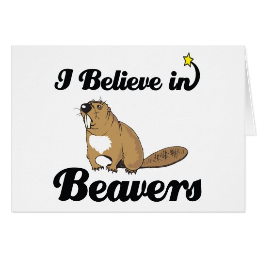 i believe in beavers cards (Front Horizontal)