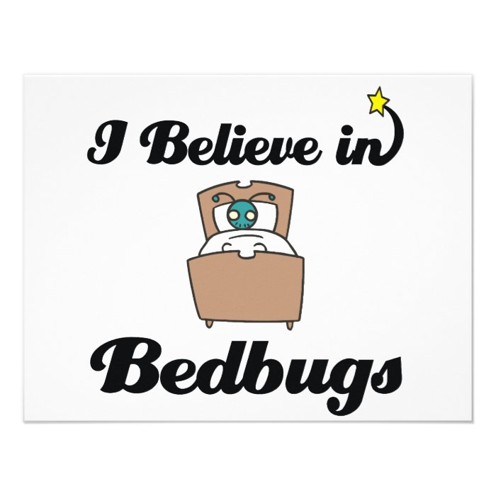i believe in bedbugs personalized invite