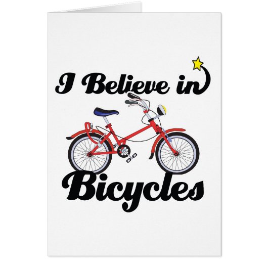 i believe in bicycles cards (Front)