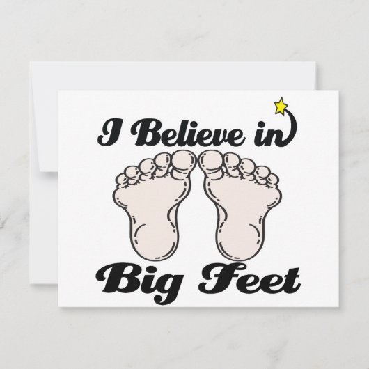i believe in big feet (Front)