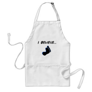 I Believe in Bigfoot Adult Apron