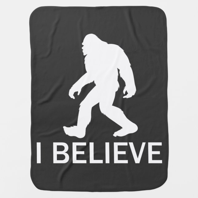 I believe in Bigfoot Baby Blanket (Front)
