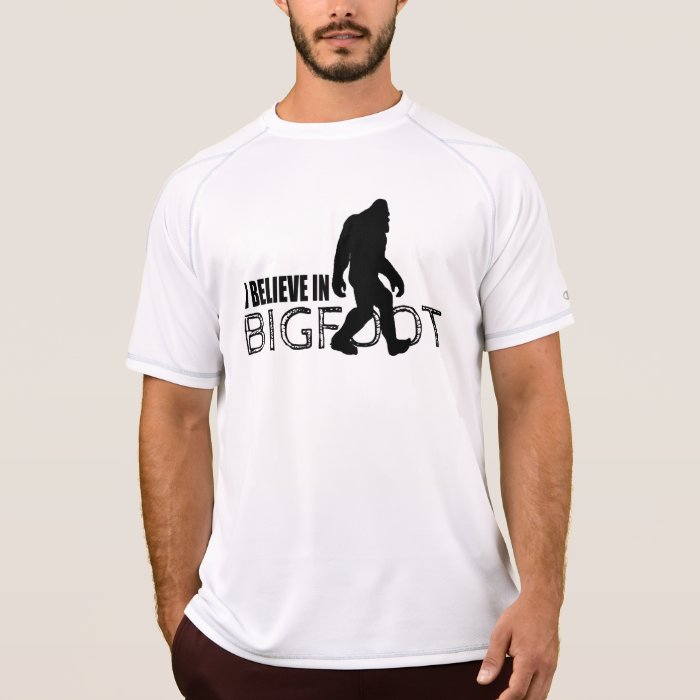 I Believe in Bigfoot  Funny Sasquatch T shirt