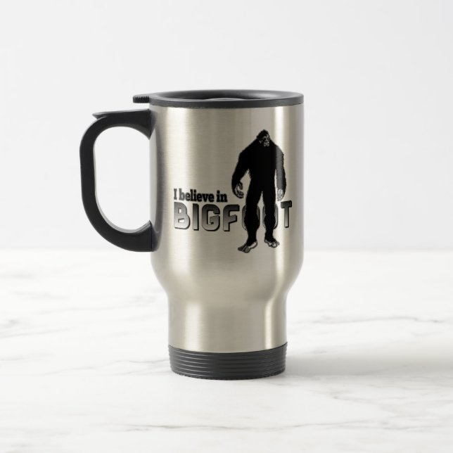 I believe in BIGFOOT Travel Mug (Left)