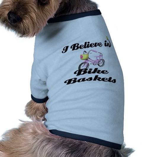 i believe in bike baskets shirt (Back)