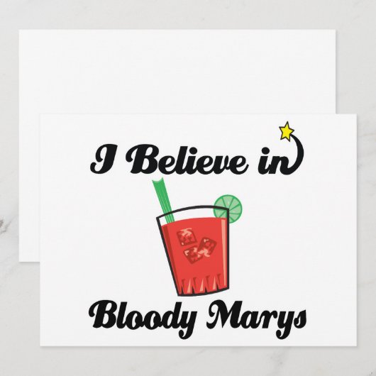 i believe in bloody marys (Front/Back)