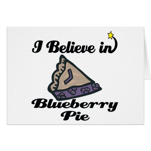 i believe in blueberry pie cards (Front Horizontal)