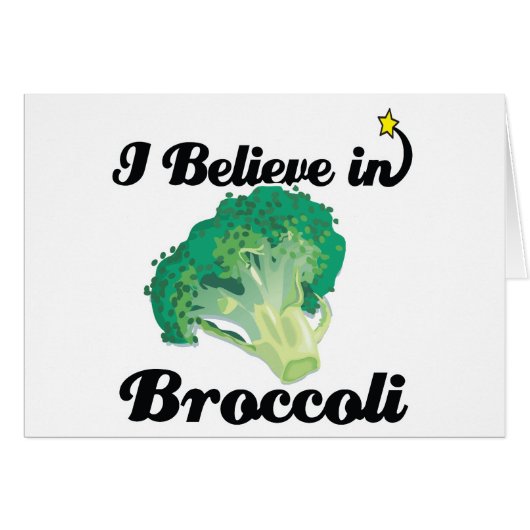 i believe in broccoli cards (Front Horizontal)