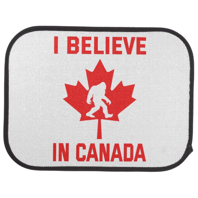 I Believe In Canada - Funny Bigfoot      Car Floor Mat (Rear)