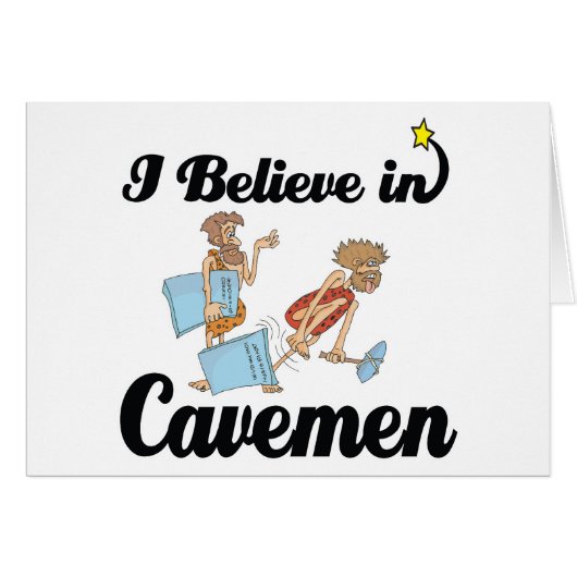 i believe in cavemen cards (Front Horizontal)