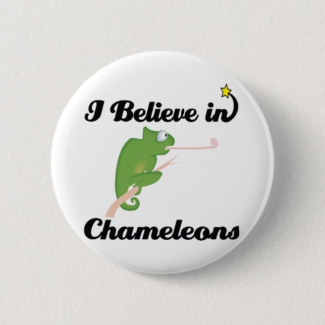 i believe in chameleons button (Front)