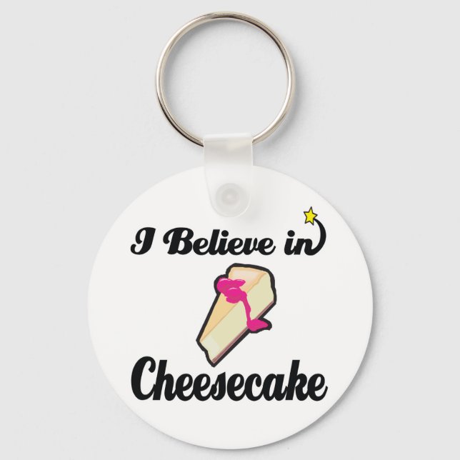 i believe in cheesecake keychain (Front)