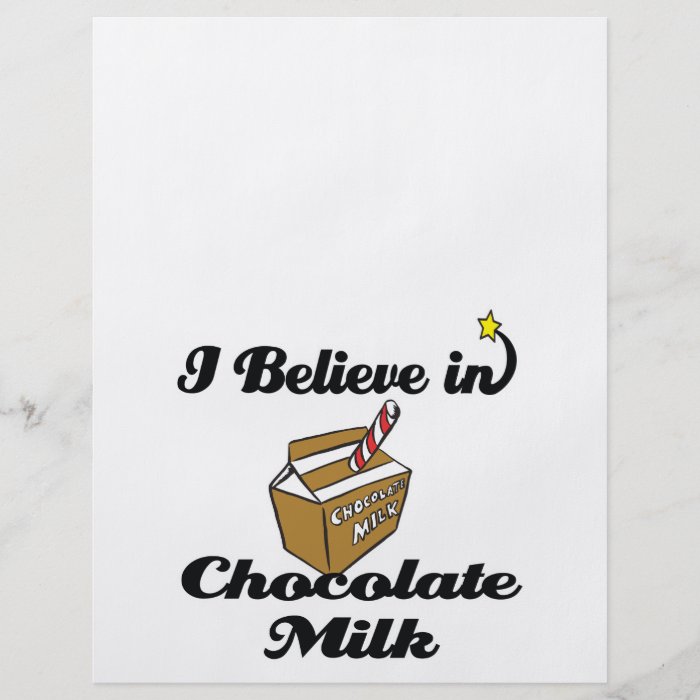 i believe in chocolate milk flyer