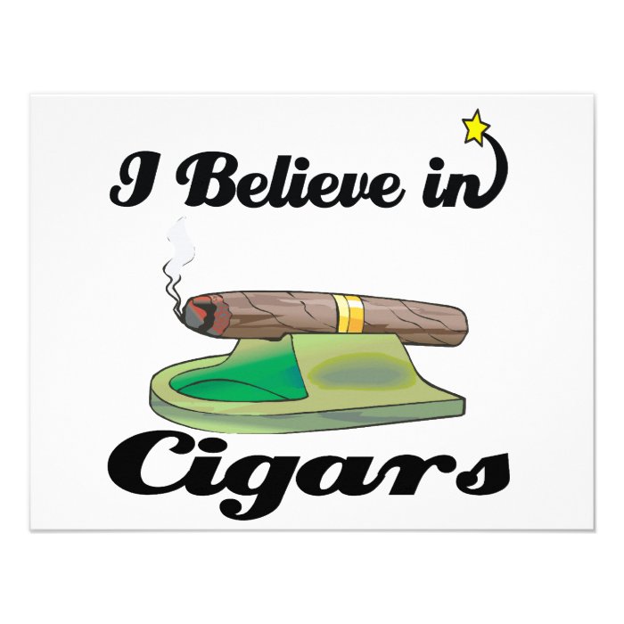 i believe in cigars custom invite