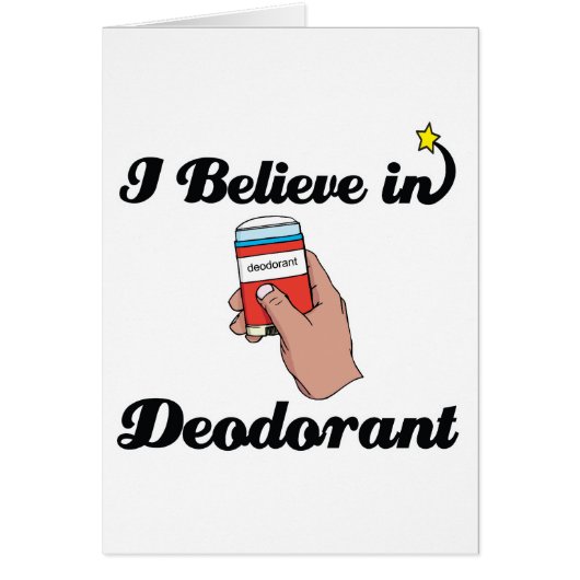 i believe in deodorant cards (Front)