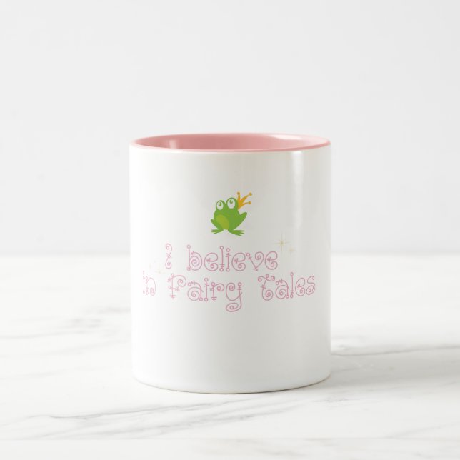 I Believe in Fairy Tales Two-Tone Coffee Mug (Center)