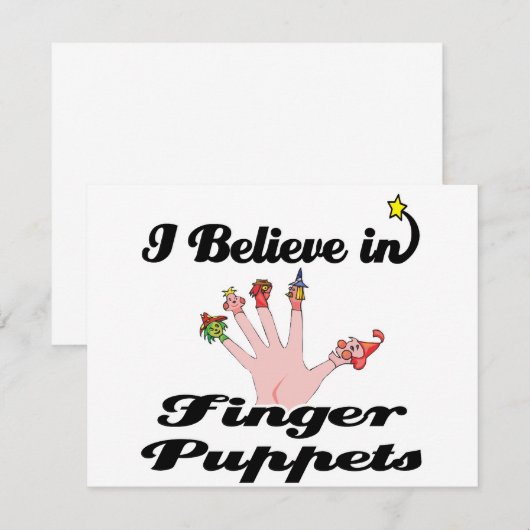 i believe in finger puppets (Front/Back)