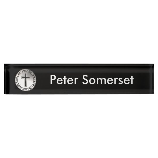 I believe in Jesus Christ Nameplate (Front)