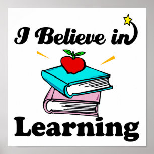i believe in learning poster