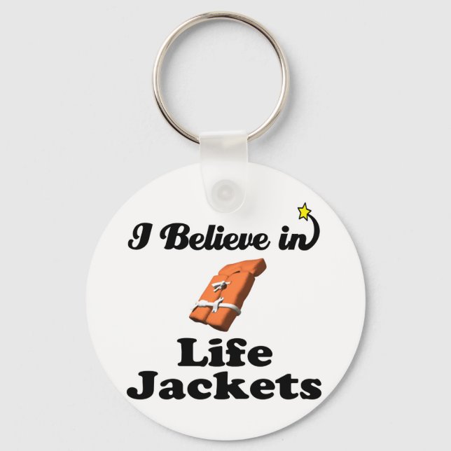 i believe in life jackets keychain (Front)