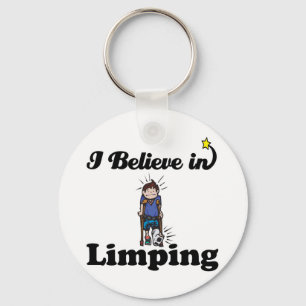 i believe in limping keychain