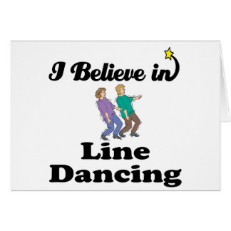 i believe in line dancing cards