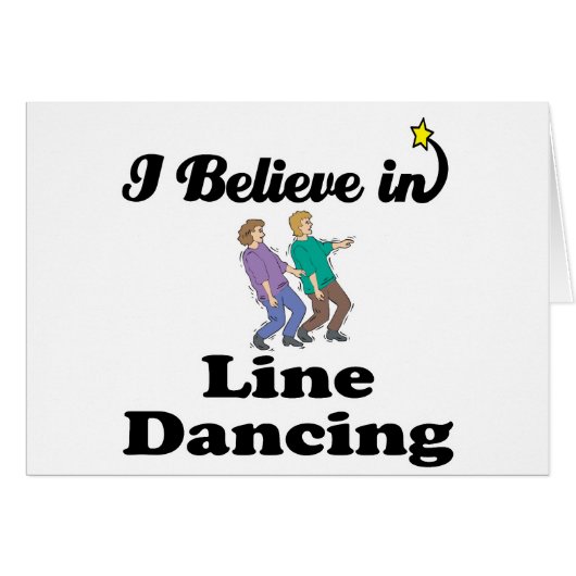 i believe in line dancing cards (Front Horizontal)