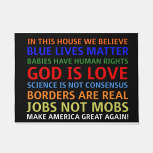 I believe in MAGA doormat