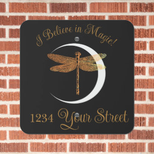 I Believe in Magic!  Address Metal Sign