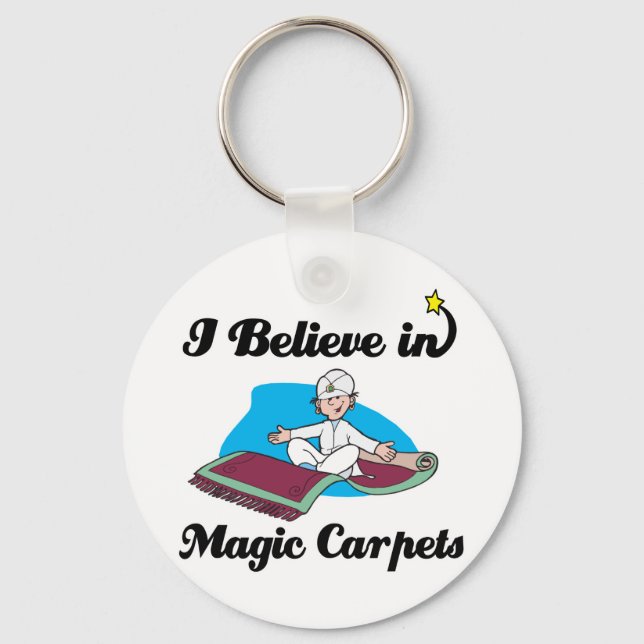 i believe in magic carpets keychain (Front)
