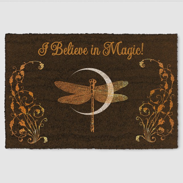 I Believe in Magic!  Fiber Doormat (Front)