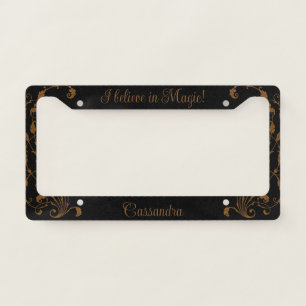 I Believe in Magic! Personalized License Plate Frame
