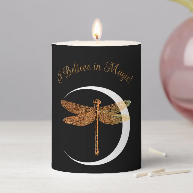 I Believe in Magic!  Pillar Candle (In Situ)