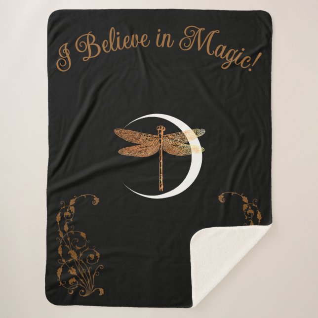 I Believe in Magic!  Sherpa Blanket (Front)
