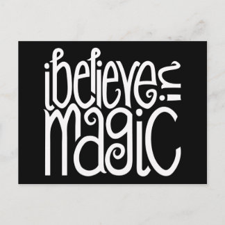 I Believe in Magic white Postcard