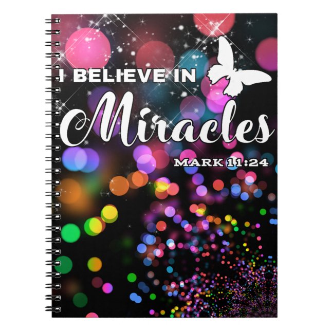 I believe in miracles notebook (Front)