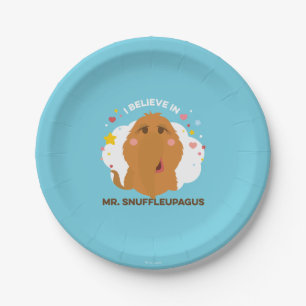 I Believe In Mr. Snuffleupagus Paper Plates