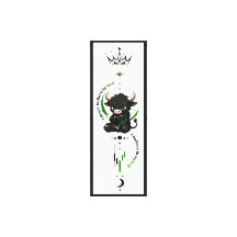 I Believe in Myself Cute Black Bull Trader Symbol