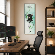 I Believe in Myself Mint Watercolor Bull Trader